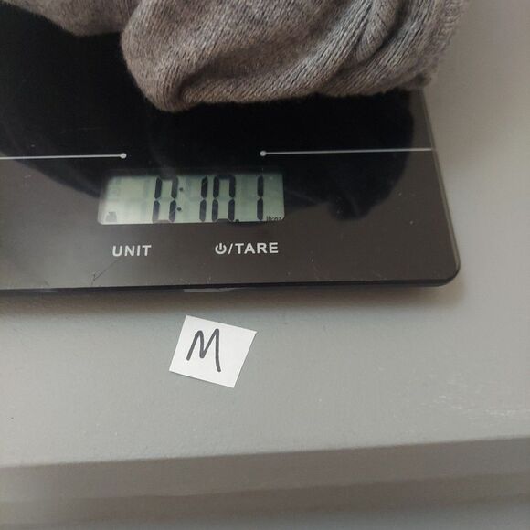 Grey Bow Bell Sleeve Sweater Button Split Open Front (Estimated) Sz Medium - Picture 9 of 9